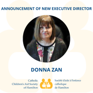 Catholic Children’s Aid Society of Hamilton Announces New Executive Director